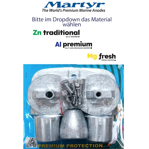 Allpa Anodensatz Aluminium fβΒΊr MerCruiser Bravo 3 2004-Heute