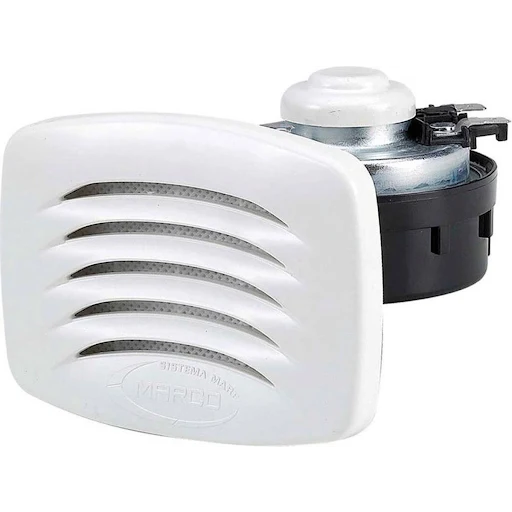 Allpa Elektrische bootshoorn 12V inbouw luidsprekermodel in wit allpa