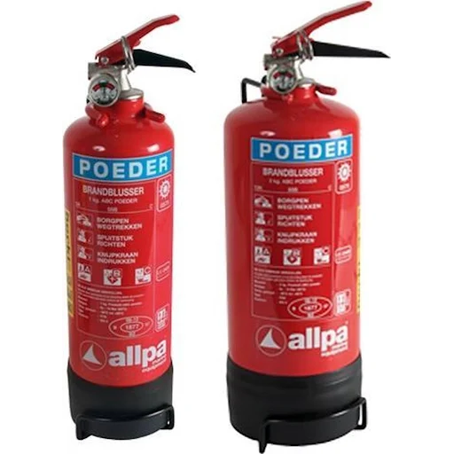 Allpa Boot Poederblusser 1kg - Brandklasse A+B+C - Ø85mm, H=350mm
