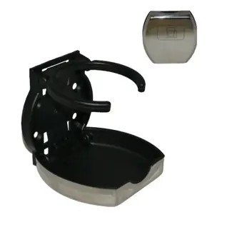 Allpa Kunststof drinkbekerhouder Allpa met inklapbare RVS deksel