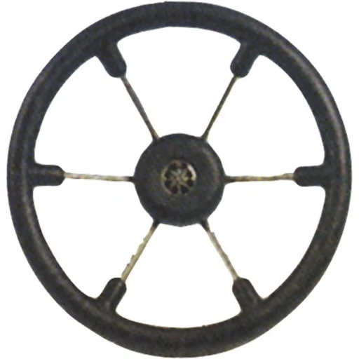 Allpa Allpa Stuurwiel Leader Tanegum Rvs 6-Spaaks - 37cm