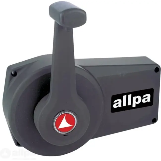 Allpa Éénhandel motorbediening A90, zwart, zijmontage, met interlock