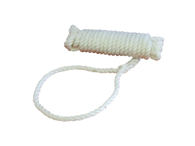 Talamex Landvast polyester 3-strengs wit 12mm 6m