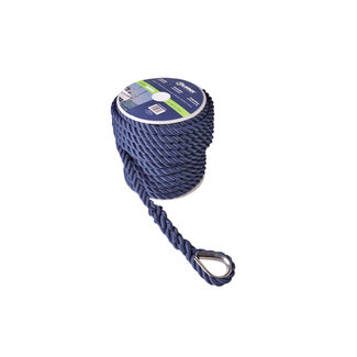 Talamex Ankerlijn polyester 10mm 20m navy