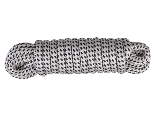 Talamex Landvast polyester wit/zwart 10mm 5m