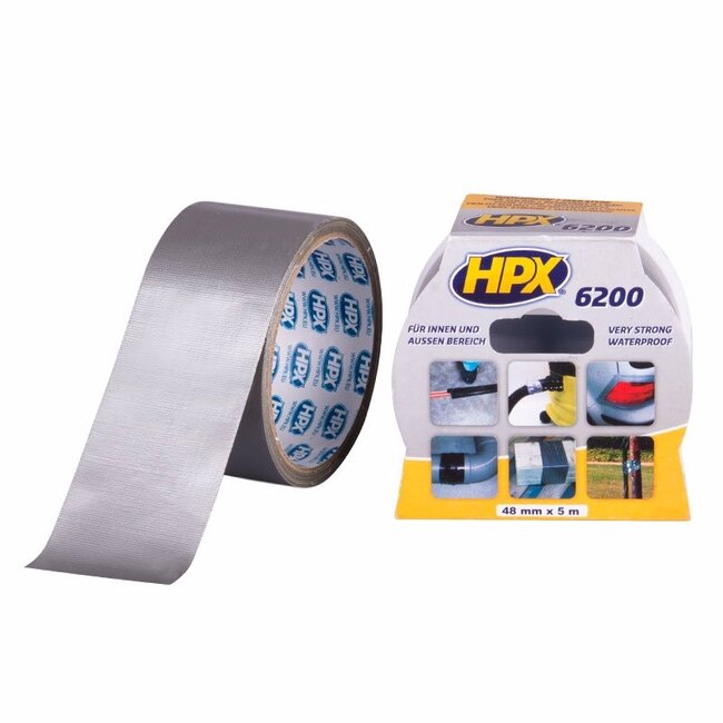 HPX Pantsertape - zilver 50mmx5M in blister