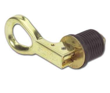 White Label Snap-Tite drain plug 25mm messing