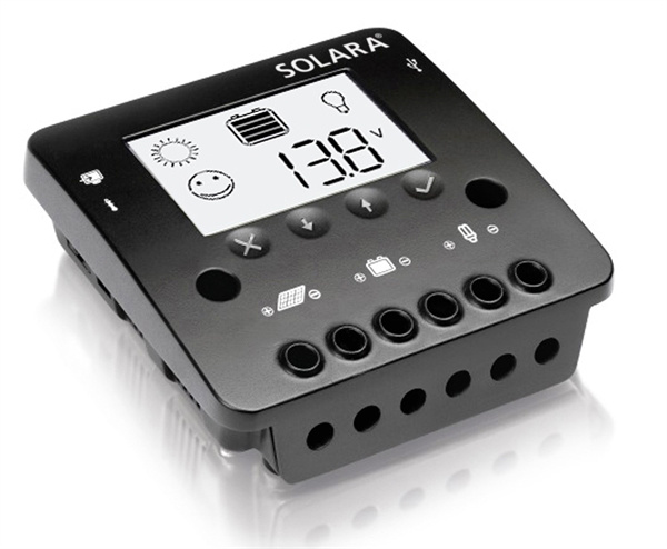 Solara LAADREGELAAR, 12/24V, 10A, LCD DISPLAY