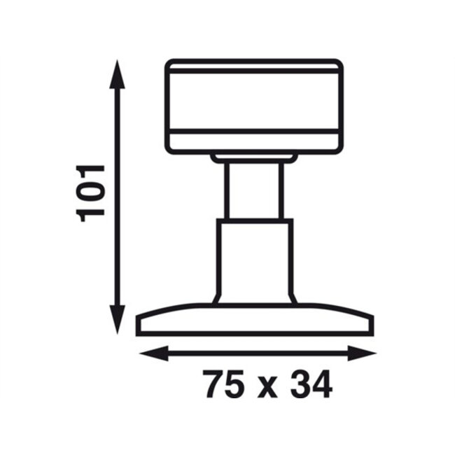 NAVLED 360° LANTAARN OP VOET