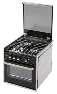 Allpa RVS fornuis met 3 branders