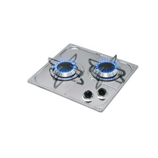 Allpa Gaskomfoor RVS, branders: 2x medium