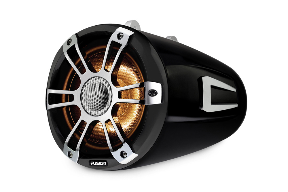 Fusion SG-FLT882SPC 8.8'' SPORTS GREY CHROME TOWER SPEAKERS, CRGBW LED, SET VAN 2