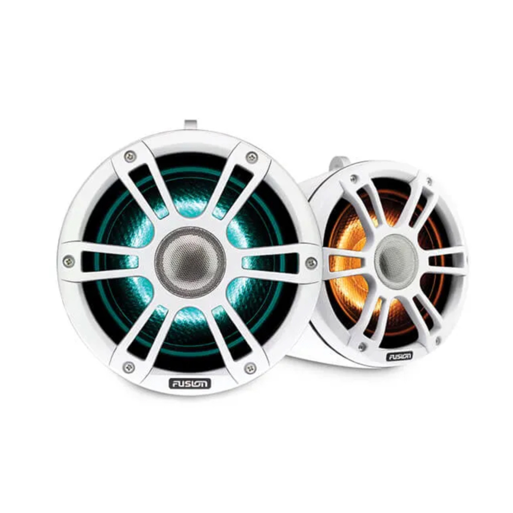 Fusion SG-FLT883SPW 8.8'' SPORTS WHITE TOWER SPEAKERS, CRGBW LED, SET VAN 2