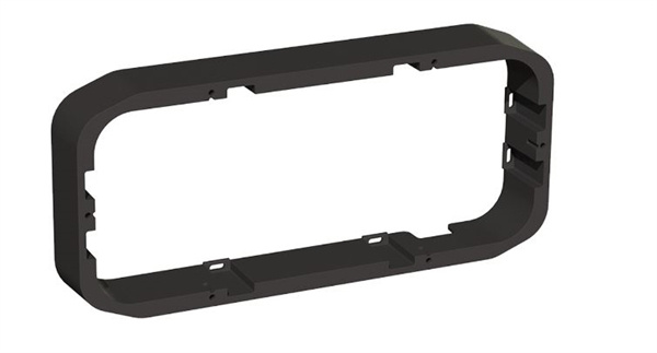 Fusion PS-A43SPB, PANEL-STEREO SURFACEMOUNT SPACER, 43MM, BLACK