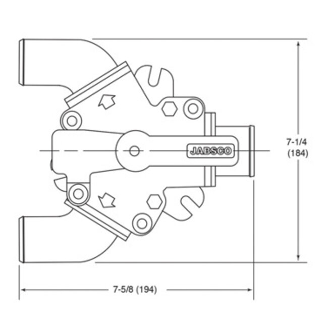 Jabsco Tweewegkraan Y-model
