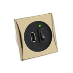 Båtsystem BÅTSYSTEM USB SOCKET, LADER, GOUD 5V/2A