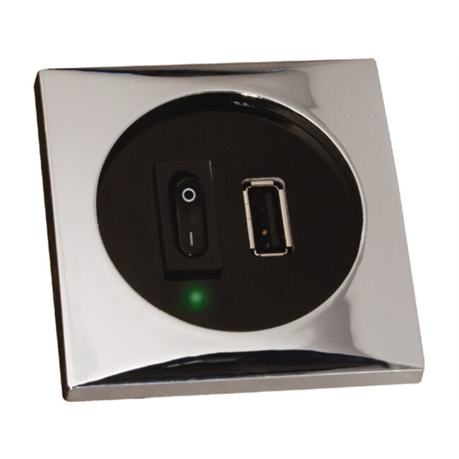 Båtsystem BÅTSYSTEM USB SOCKET, LADER, GOUD 5V/2A