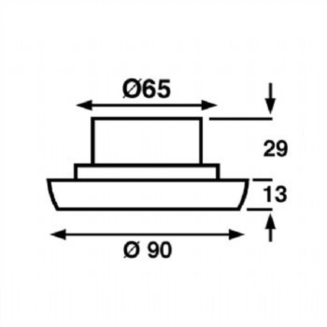 Båtsystem BÅTSYSTEM TARGA CHROOM LED, 8-30V 2W, IP66