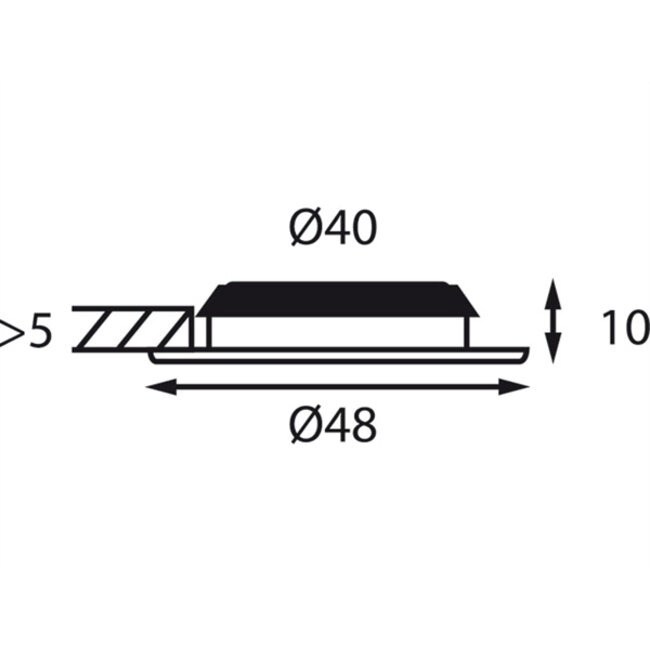 Båtsystem BÅTSYSTEM VEGA 48 LED HELDER, 12V-0,4W, IP66