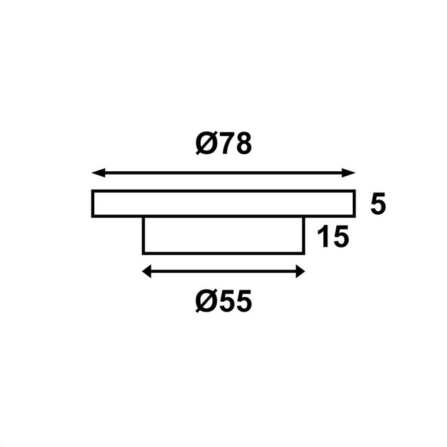 Båtsystem BÅTSYSTEM DECKLIGHT LED, IP66, 8-30V-2W