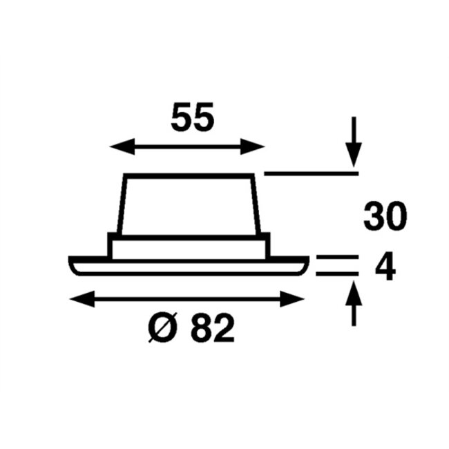 Båtsystem BÅTSYSTEM PINTO, CHROOM+SCHAKELAAR, 12V-10W HALOGEEN