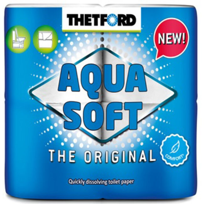 Thetford Marine THETFORD AQUA SOFT, 4 ROLLEN IN 1 PAK