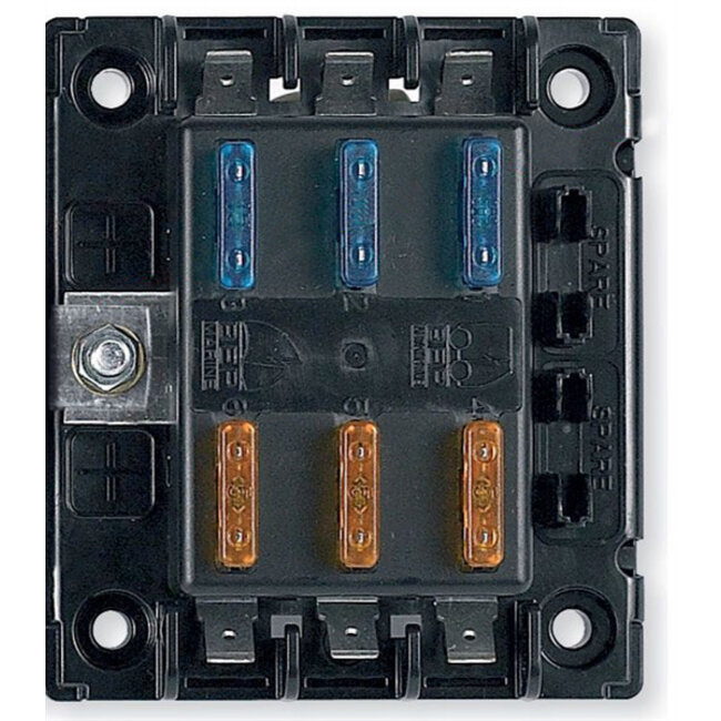 BEP 6-Voudige, Afdekte Zekeringhouder - Quick Connect