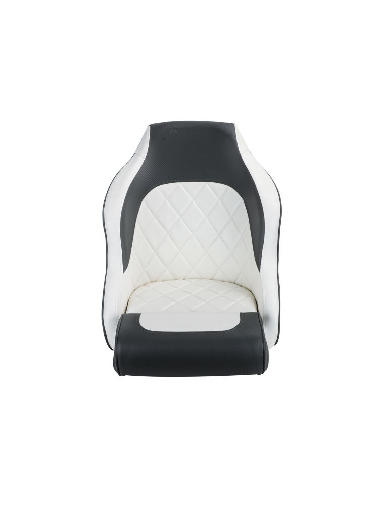 Titan Marine Sport Flip Up Boat stoel wit / grijs