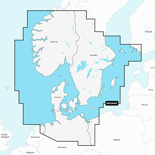 Navionics NAVIONICS MSD/NAV+ LARGE EU645L SKAGERRAK & KATTEGAT