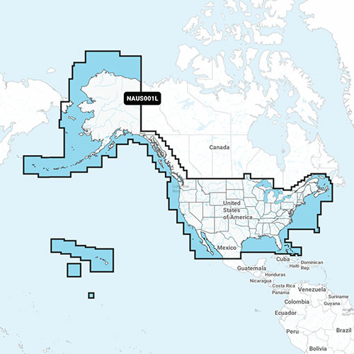 Navionics NAVIONICS MSD/NAV+ LARGE US001L U.S. & COASTAL CANADA