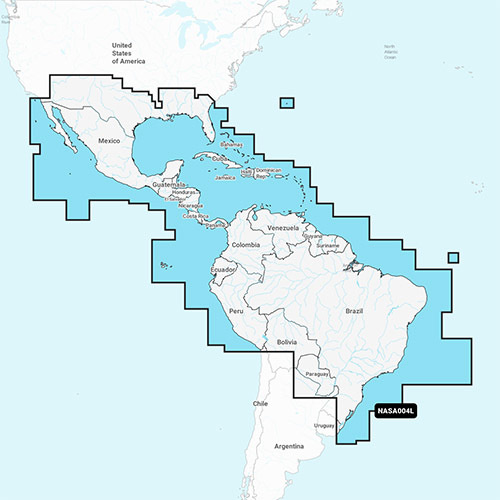 Navionics NAVIONICS MSD/NAV+ LARGE SA004L MEXICO, CARIBBEAN TO BRAZIL