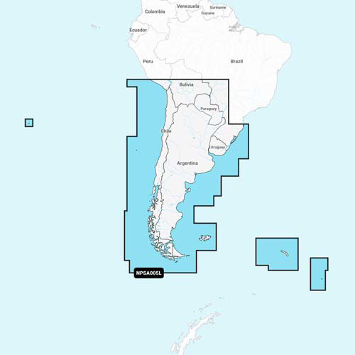 Navionics NAVIONICS MSD/NAV+ LARGE SA005L CHILE, ARGENTINA & EASTER ISL.