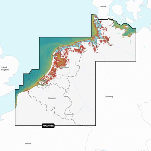 Navionics NAVIONICS MSD/PLATINUM+ REGULAR NPEU076R BENELUX & GERMANY, WES