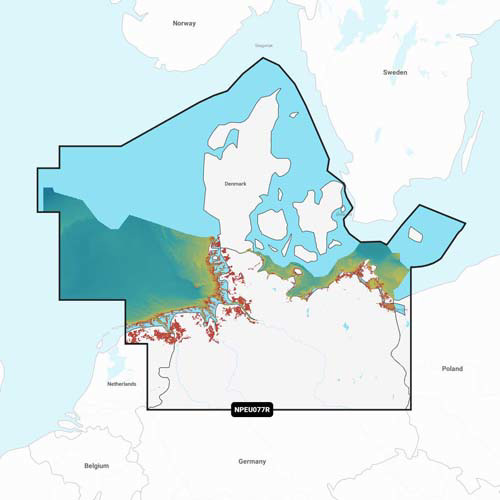 Navionics NAVIONICS MSD/PLATINUM+ REGULAR NPEU077R DENMARK & GERMANY, NORTH