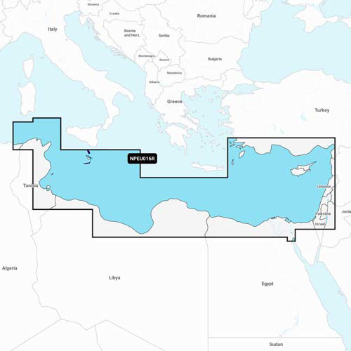 Navionics NAVIONICS MSD/PLATINUM+ REGULAR NPEU016R MEDITERRANEAN SEA, SOUTHEAST