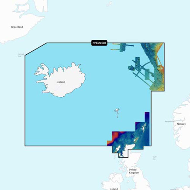Navionics NAVIONICS MSD/PLATINUM+ REGULAR NPEU043R ICELAND TO ORKNEY