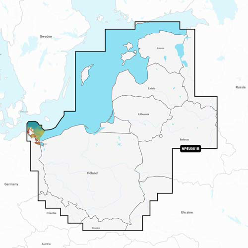 Navionics NAVIONICS MSD/PLATINUM+ REGULAR NPEU081R BALTIC SEA, EAST COAST
