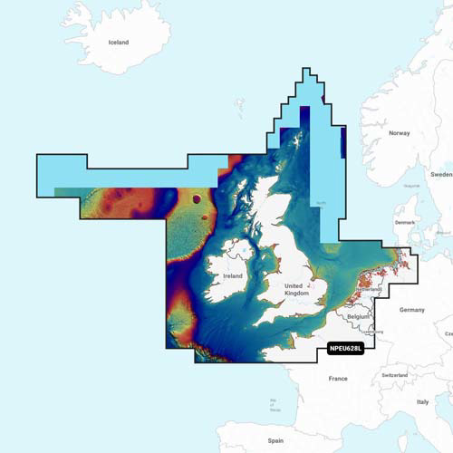 Navionics NAVIONICS MSD/PLATINUM+ LARGE NPEU628L U.K., IRELAND & HOLLAND