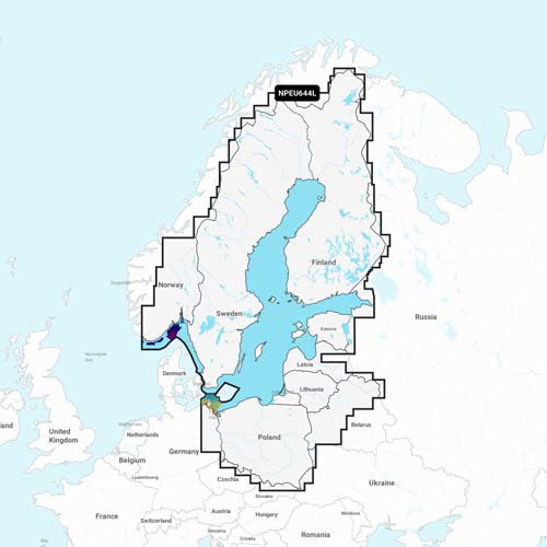 Navionics NAVIONICS MSD/PLATINUM+ LARGE NPEU644L BALTIC SEA