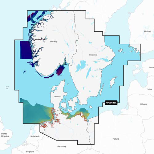Navionics NAVIONICS MSD/PLATINUM+ LARGE NPEU645L SKAGERRAK & KATTEGAT
