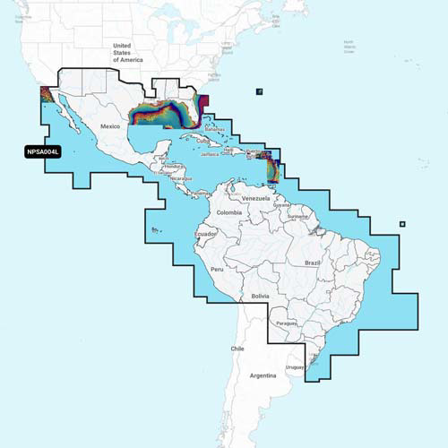 Navionics Msd/platinum+ Large Npsa004l Mexico, Caribbean To Brazil Default