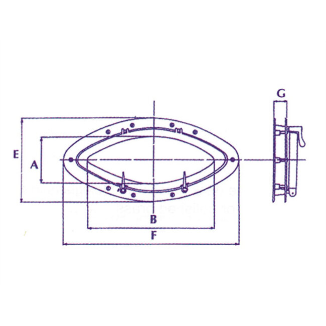 Foresti & Suardi OVALE PATRIJSPOORT, MESSING GEPOLIJST