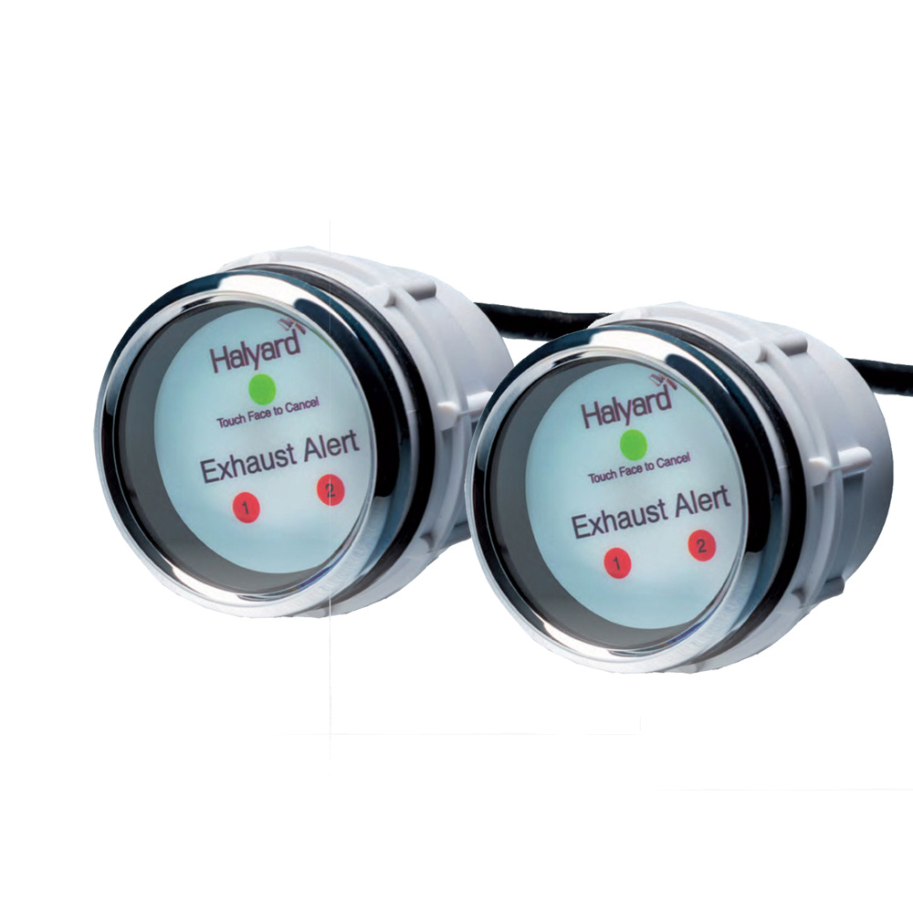 Halyard HALYARD UITLAAT ALARMSYSTEEM ENKELE MOTOR 2 DISPLAYS, SENSOR MET 16M KABEL