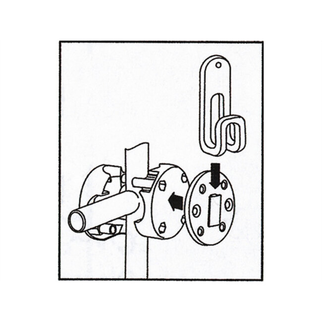 Lalizas RAILING SUPPORT VOOR STORE-ALL, ANTRACIET