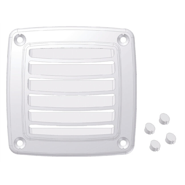 Nuova Rade TOPLINE VENTILATIEROOSTER 9,2X9,2CM WIT