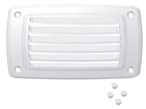 Nuova Rade VENTILATIEROOSTER 118X118MM, WIT