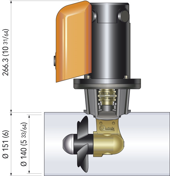 Quick B.S. SINGLE/40KG/12V/Ø 140MM