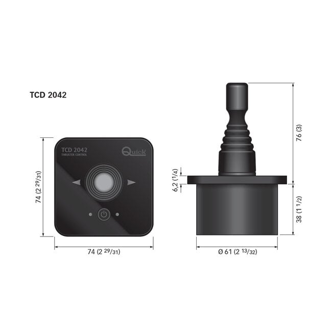 Quick BEDIENINGSPANEEL, JOYSTICK - TCD2042