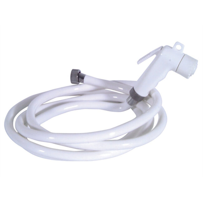 Nuova Rade DOUCHEKOP WIT MET SLANG L= 5 MTR