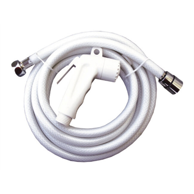 Nuova Rade DOUCHEKOP WIT MET SLANG L= 5 MTR